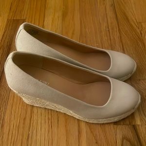 J. Crew Cream Seville Espadrille Wedges 7